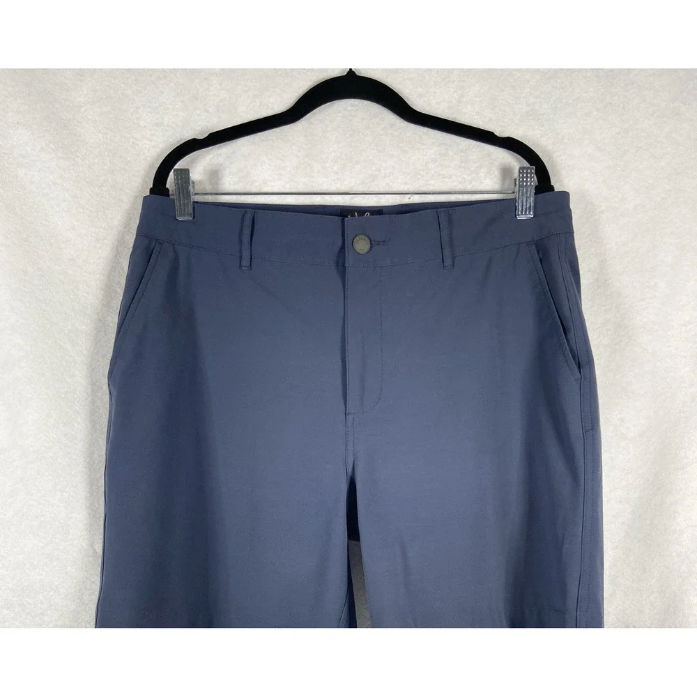 Faherty Men's All Day Shorts Size 34 Blue Flat Front Casual Athleisure